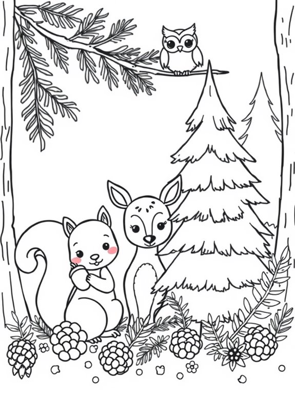 adorable cedar animal friends