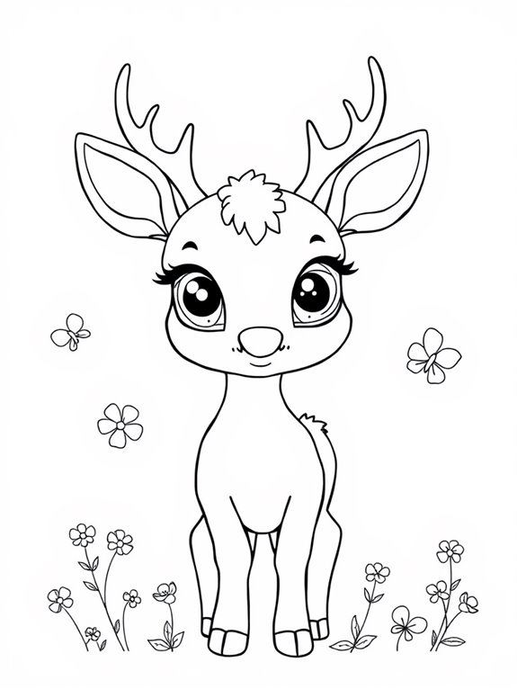 adorable deer with large eyes