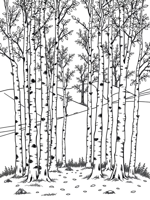 aspen grove coloring activity