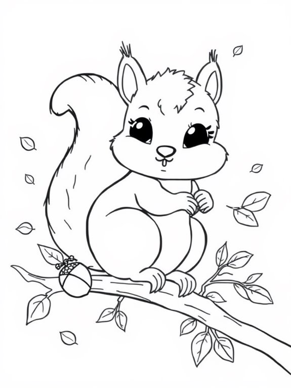 aspen squirrel coloring page