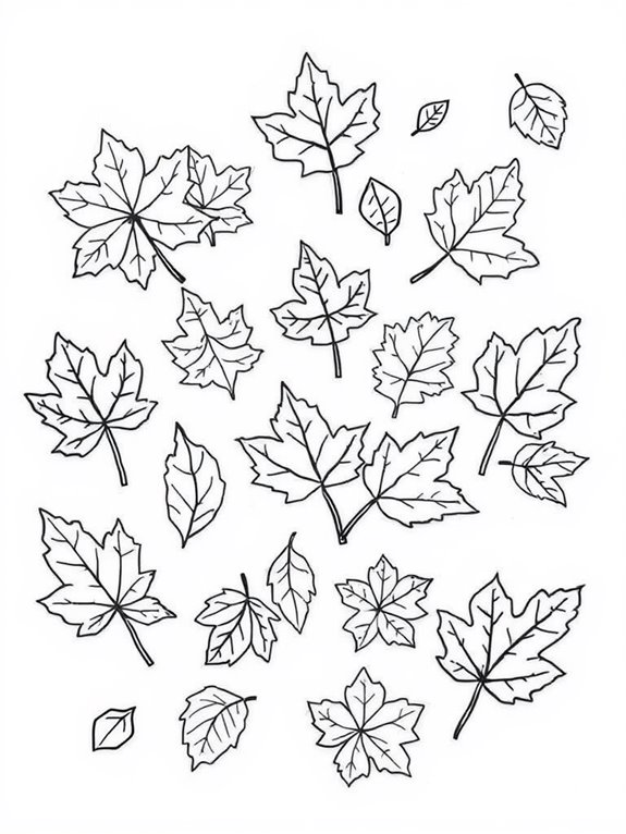 autumn leaves coloring fun