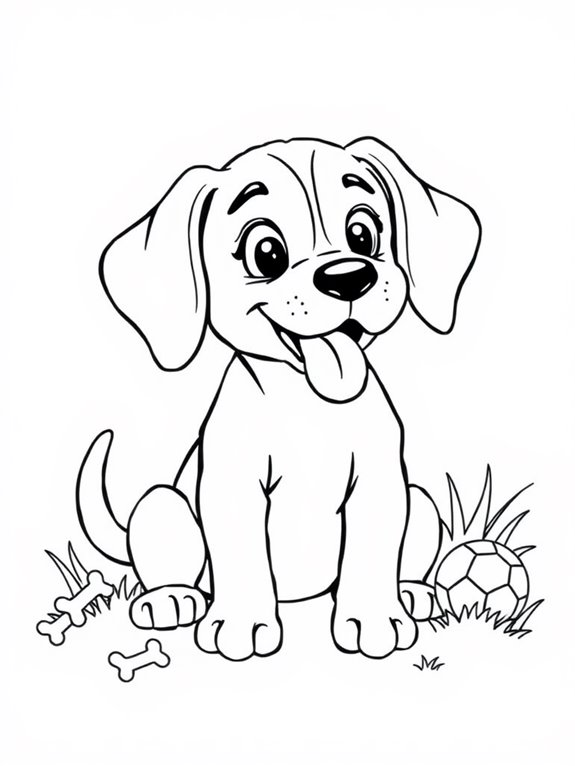 beagle puppy coloring page