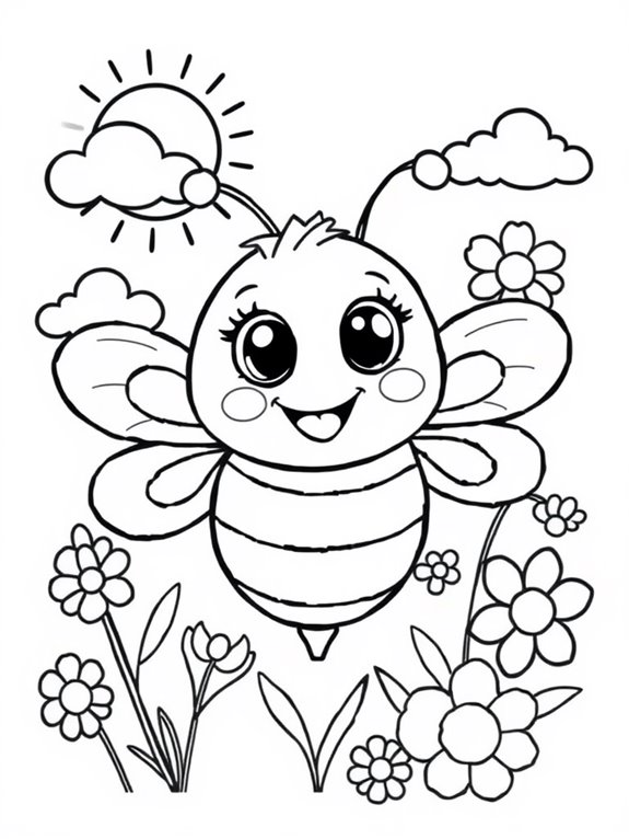 buzzing bee coloring fun