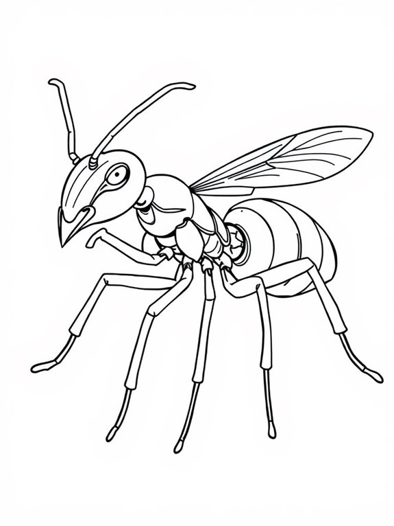 carpenter ant coloring page