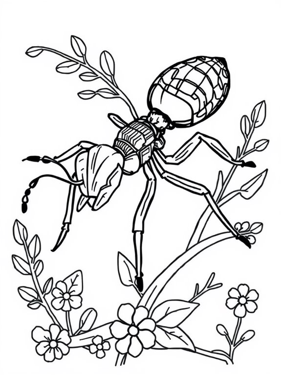 carpenter ant coloring page