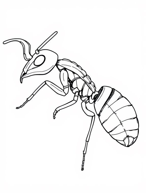 carpenter ant coloring page