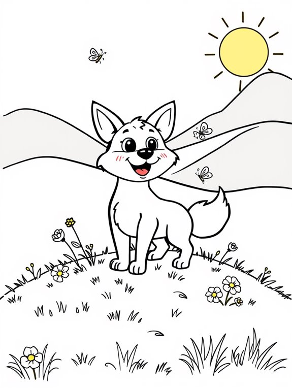 cartoon dingo coloring fun