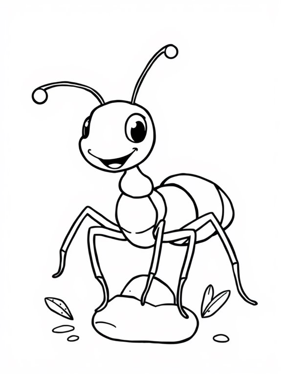 cartoon fire ant illustration