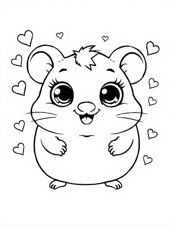 cartoon hamster big eyes