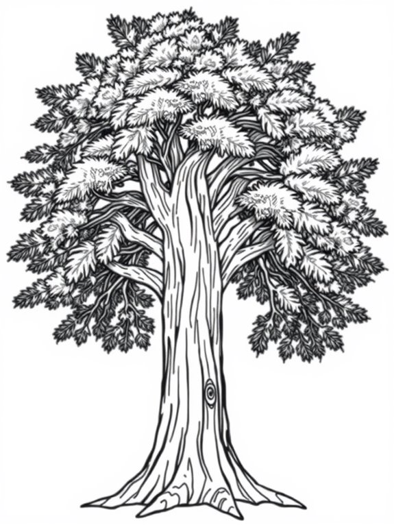 cedar tree coloring activity