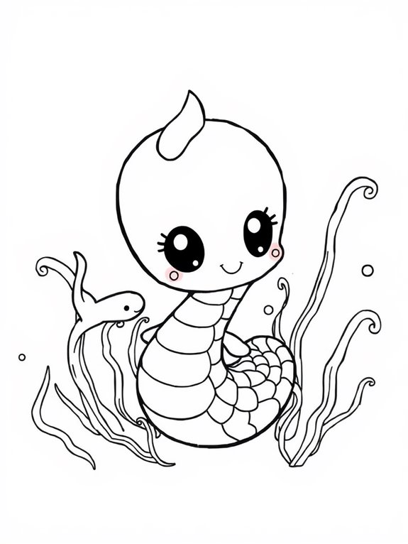 chibi sea serpent artwork