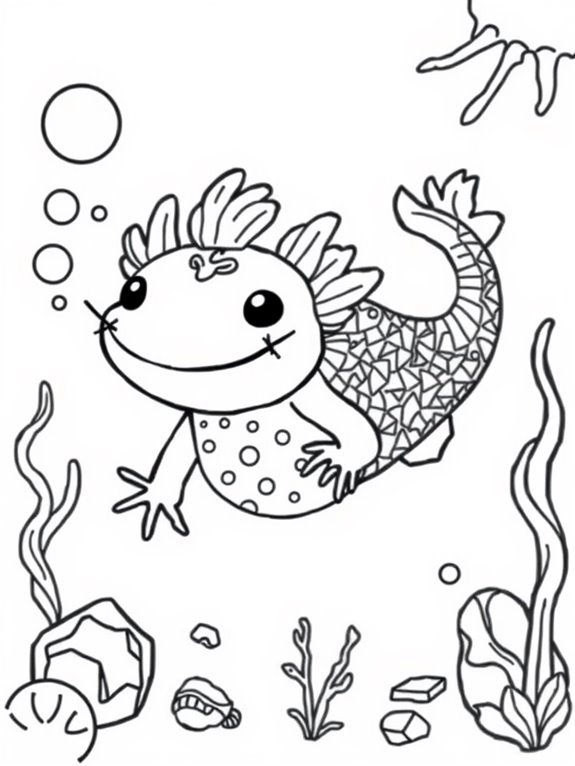 colorful axolotl fun