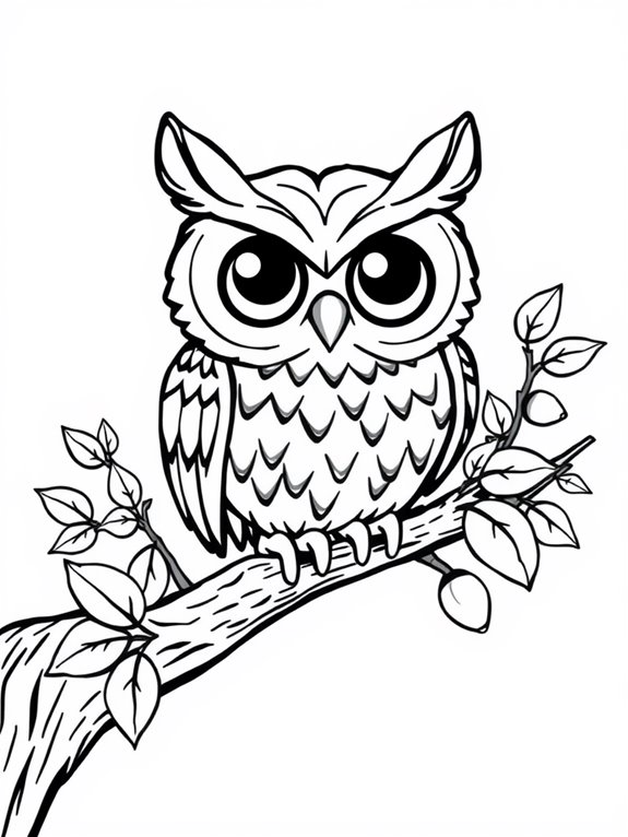 colorful cartoon owl design