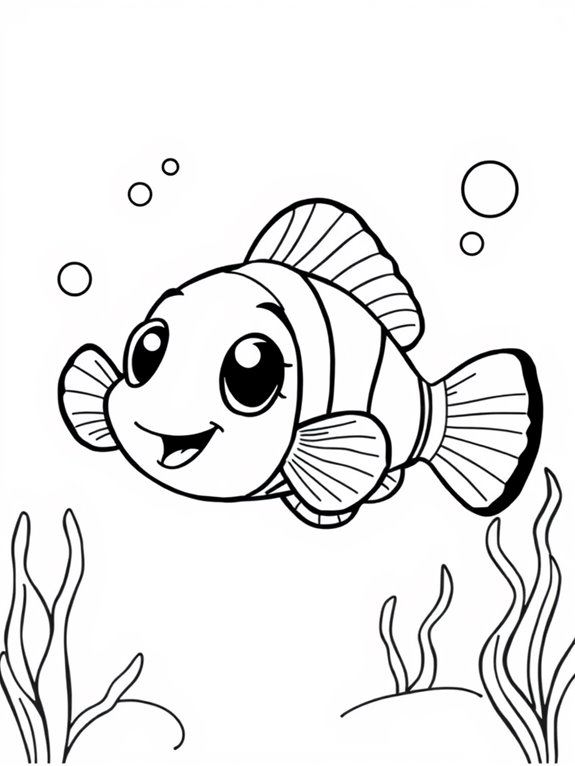 colorful clownfish art activity