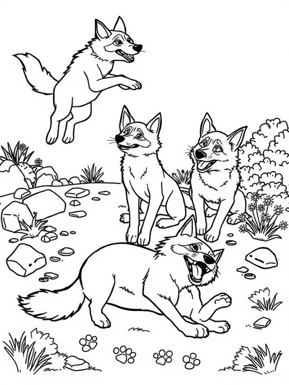 colorful dingoes for kids