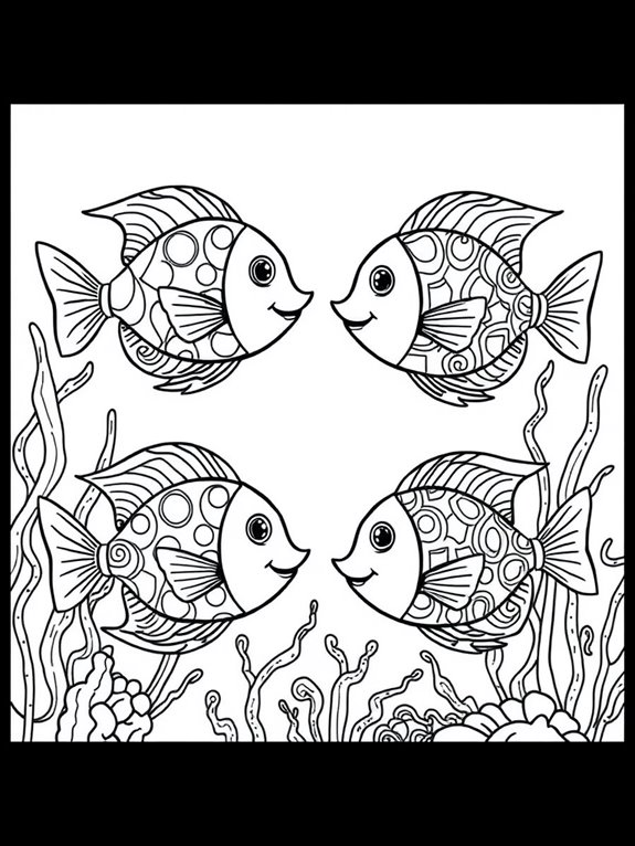 colorful fish coloring fun