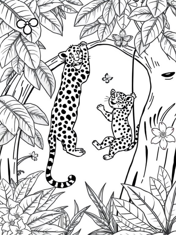 colorful leopards for kids