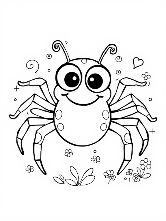 colorful spider art activity