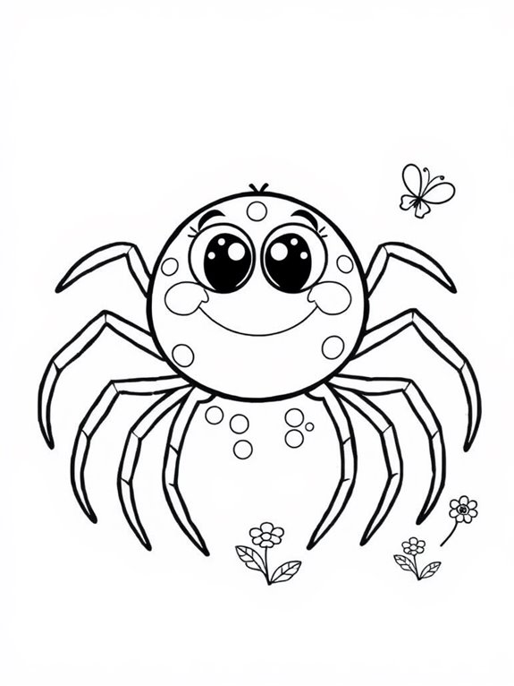 colorful spider coloring fun