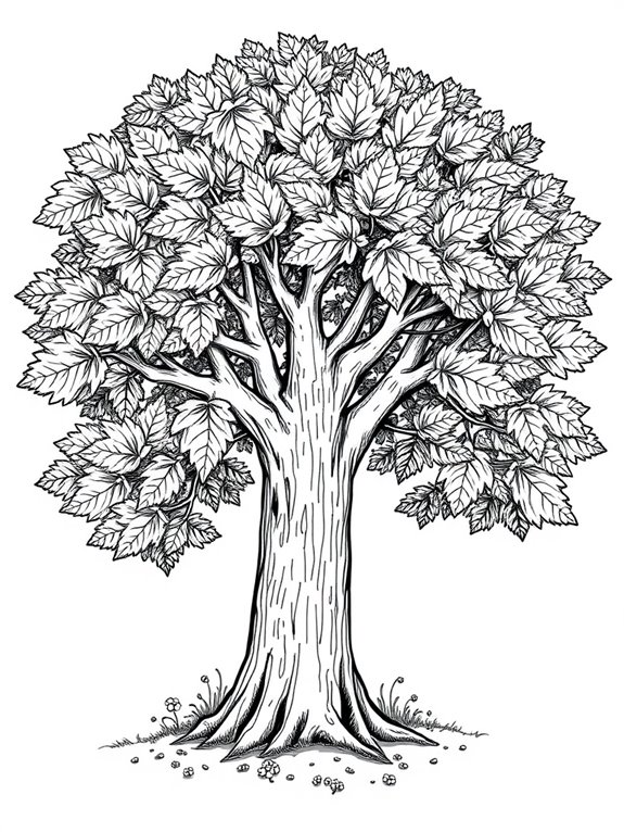 coloring page of elm