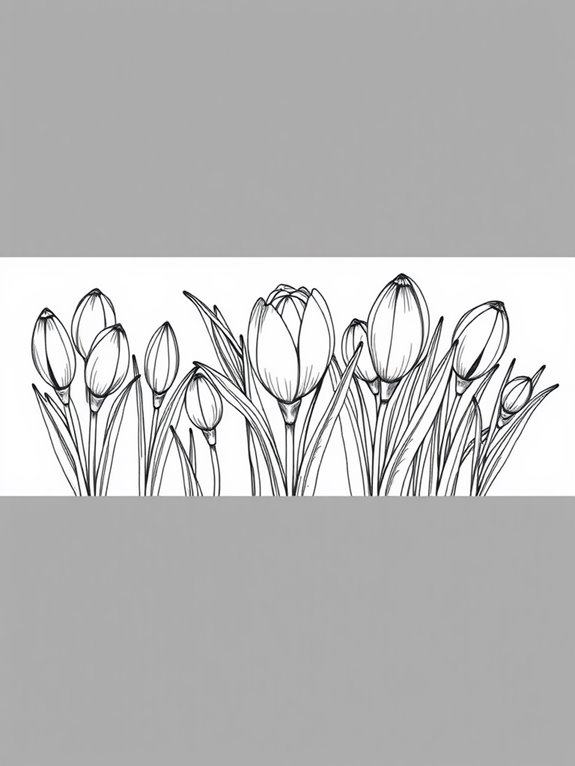 crocus buds coloring activity