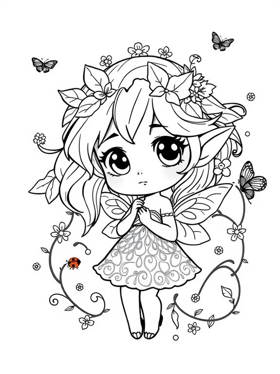 cute fairy character illustration