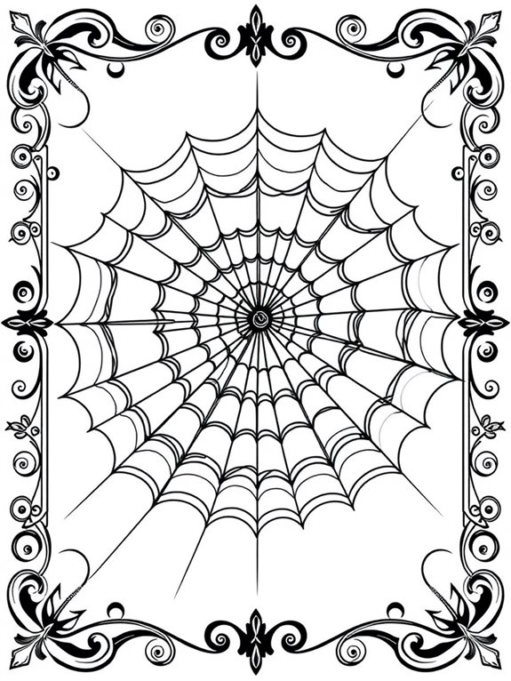 decorative spider web design