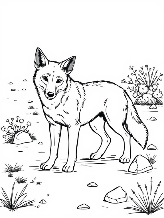 dingoes coloring page design