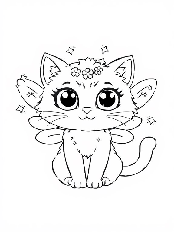 fairy cat with smile