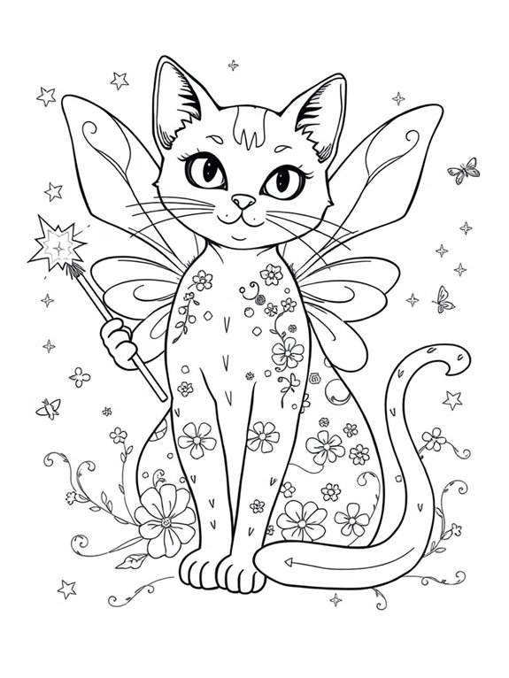 fairy cat with wand