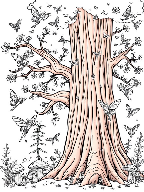 fairy coloring page adventure