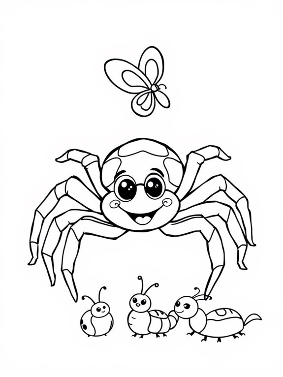 friendly tarantula with friends