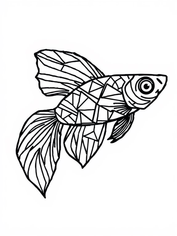 geometric patterns for guppies