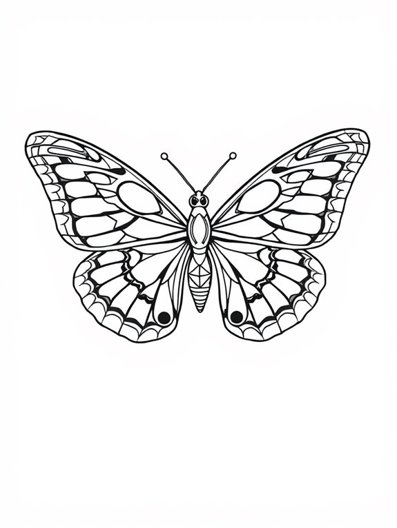 geometric swallowtail butterfly design