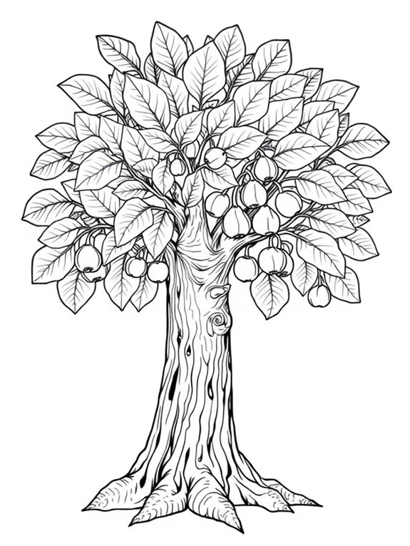 intricate fig tree design