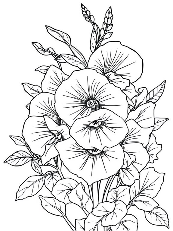 intricate snapdragon coloring page