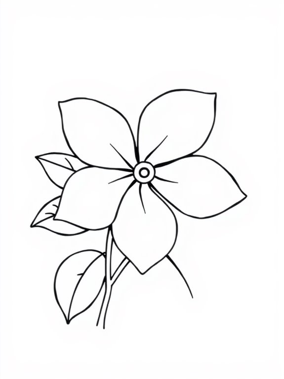 jasmine outline for coloring