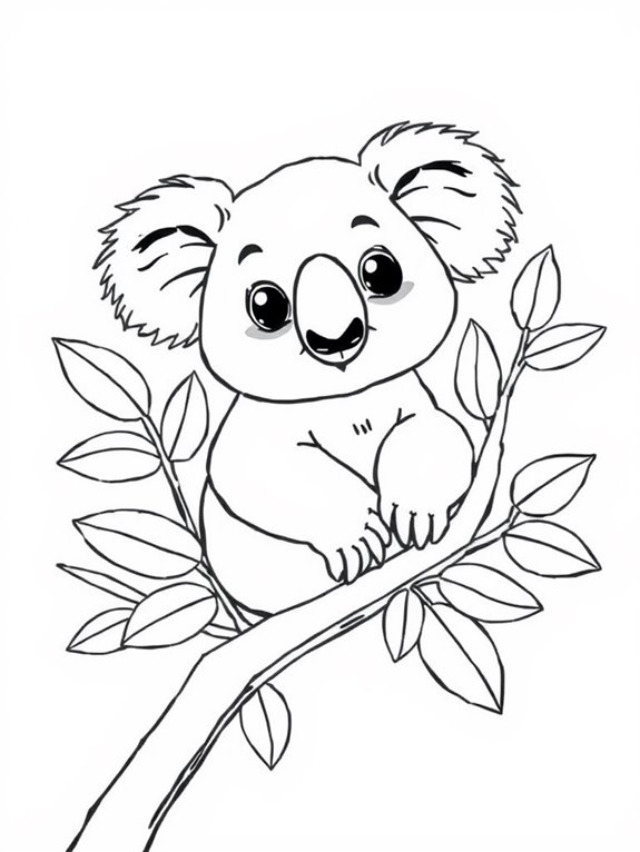 koalas amidst eucalyptus leaves