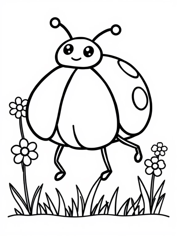 ladybug coloring page fun