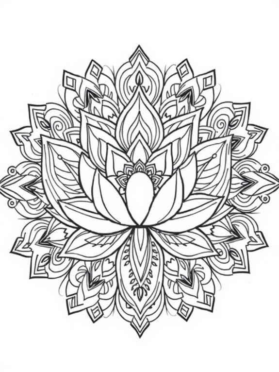 lotus flower mandala design