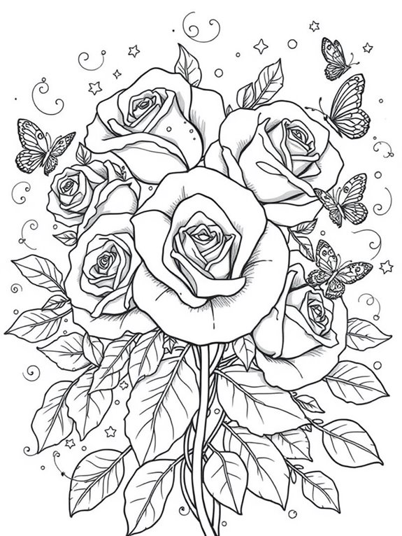 magical fantasy rose design