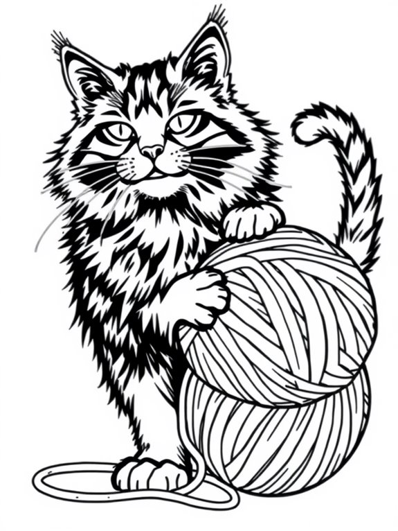 maine coon coloring page