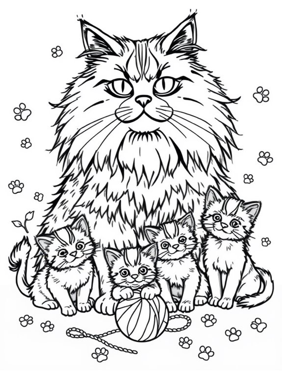 maine coon coloring page