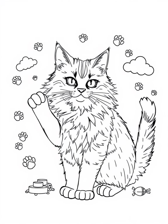 maine coon coloring page