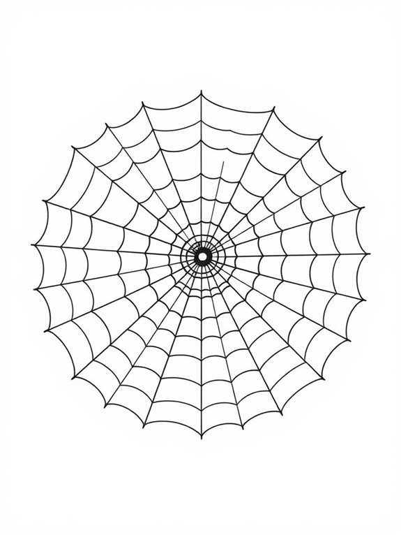 minimalist spider web design