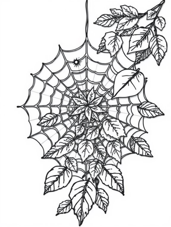 nature themed spider web design