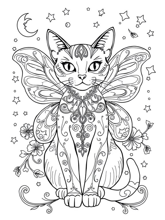 ornate fairy cat design