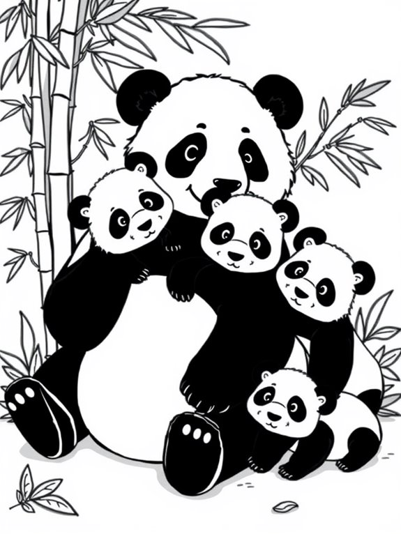 pandas coloring page activity