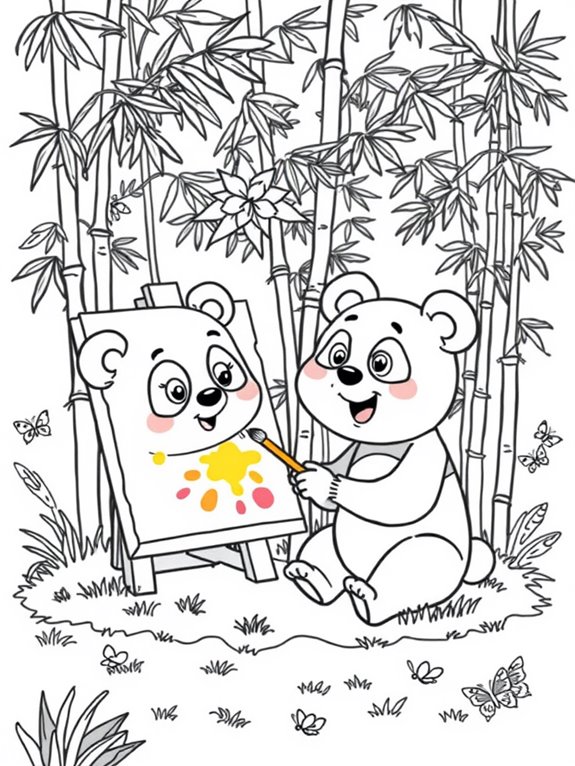 pandas coloring page activity