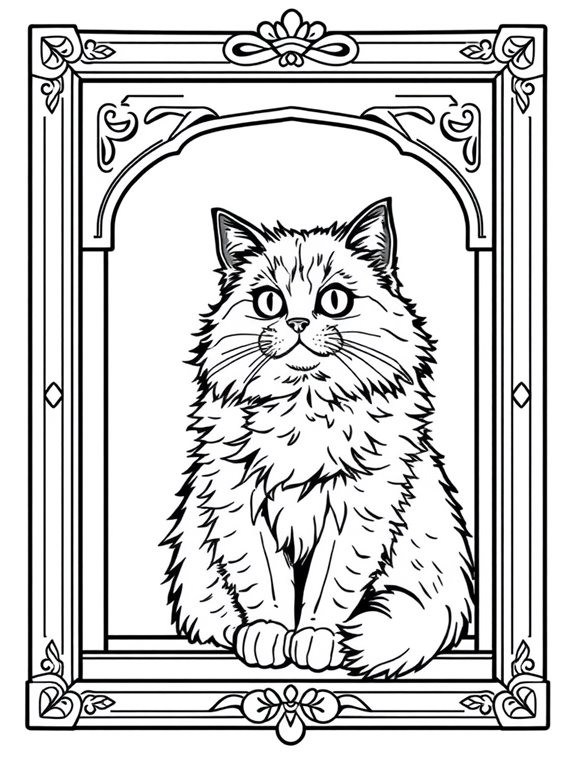 persian cat in window